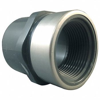 GRAINGER APPROVED Female Adapter 1 1/4 Socket x FNPT PVC, 3FLN8