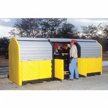 ULTRATECH Rolltop Drum Spll Cntnmnt 12 Drums, 9DY55