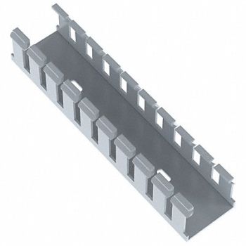 PANDUIT Wire Duct Wide Slot Gray 1.75 W x 1.5 D, 3FVH2