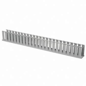 PANDUIT Wire Duct Wide Slot Gray 1.75 W x 3.12 D, 3FVJ1