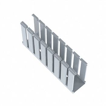 PANDUIT Wire Duct Wide Slot Gray 1.75 W x 4 D, 3FVJ4