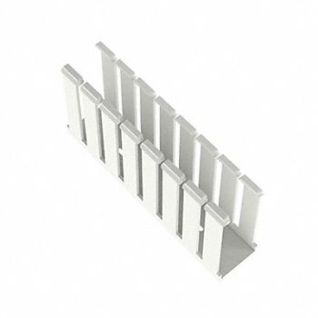 PANDUIT Wire Duct Wide Slot White 1.75 W x 4 D, 3FVJ6