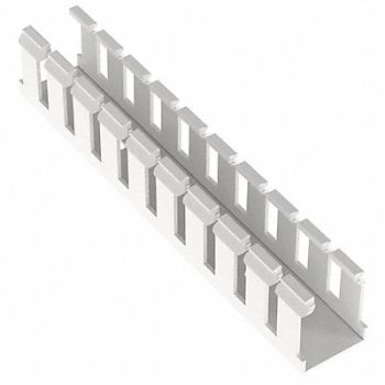 PANDUIT Wire Duct Wide Slot White 1.26 W x 1.5 D, 3FVK1