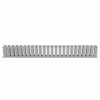PANDUIT Wire Duct Wide Slot Gray 1.26 W x 3 D, 3FVK9