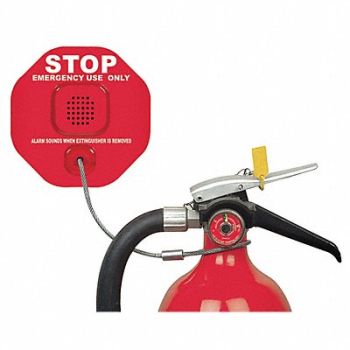 SAFETY TECHNOLOGY INTERNATIONAL Fire Extinguisher Alarm 9V Battery Sound, 3FVP6