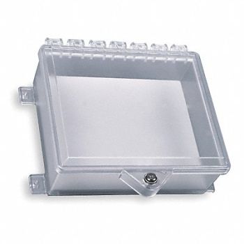 SAFETY TECHNOLOGY INTERNATIONAL Enclosure w/Lock Polycarbonate Surface, 3FVP9