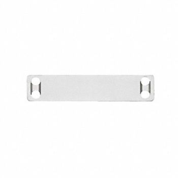 PANDUIT Marker Plate 304 SS 3/4in H PK100, 3FVU5