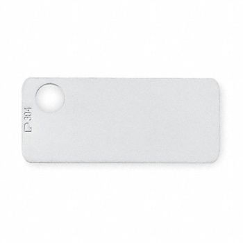 PANDUIT Marker Plate 316 SS 3/4in H PK100, 3FVX3