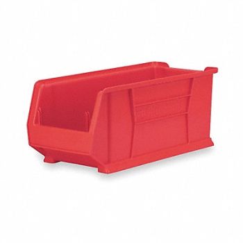AKRO-MILS D5561 Super Size Bin Red Plastic 10 in, 3FWA4