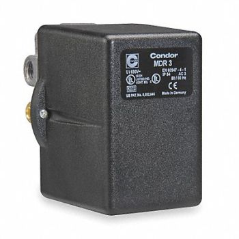 CONDOR USA INC Pressure Swtch 3PST 215/250 psi Diaphrgm, 3FWK2