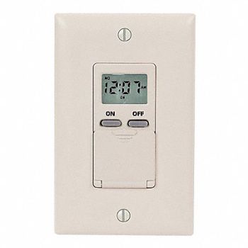INTERMATIC Digital Timer 7-Day SPST 120V Ivory, 3FWY9