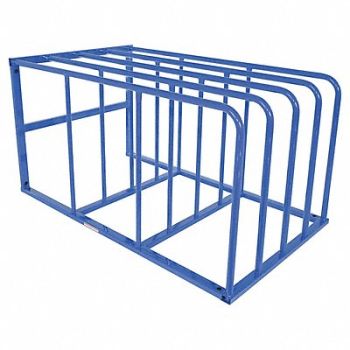 GRAINGER APPROVED Vertical Sheet Rack Starter 44 H Blue, 3FY92