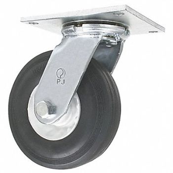 GRAINGER APPROVED Plate Cstr w/Semipneumatic Wheels Swvl, 3G119