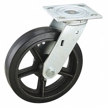 GRAINGER APPROVED NSF-Listed Plate Caster Swivel 600 lb., 3G135