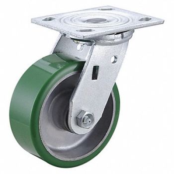 GRAINGER APPROVED NSF-Listed Plate Caster Swivel 1050 lb., 3G139