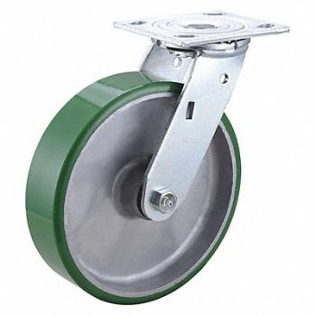 GRAINGER APPROVED NSF-Listed Plate Caster Swivel 1250 lb., 3G143