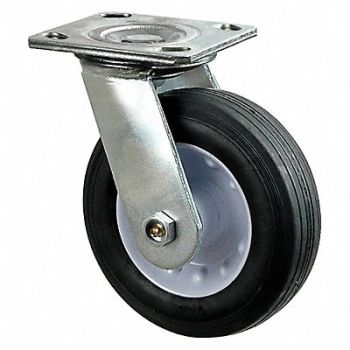 GRAINGER APPROVED Plate Cstr w/Semipneumatic Wheels Swvl, 3G151