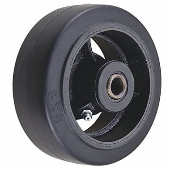 GRAINGER APPROVED RBBR Tread on Iron Core Wheel 5, 3G267