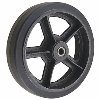 GRAINGER APPROVED RBBR Tread on Iron Core Wheel 8, 3G269