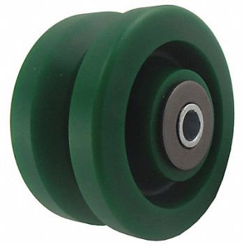 GRAINGER APPROVED V-Groove Track Wheel 4 Wheel Dia, 3G307
