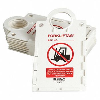 BRADY Tag Holder 11 1/4in H 6in W Plastic PK10, 3GAK2