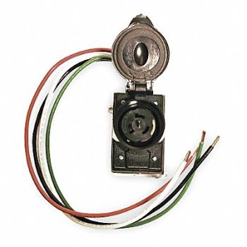 SOUTHWIRE Prewired Receptacle 125/250V Bare Wire, 3GUK6
