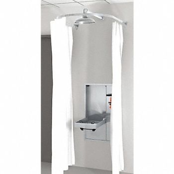 GUARDIAN EQUIPMENT Privacy Curtain White, 3GUM2