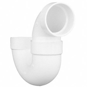 GRAINGER APPROVED P-Trap Schedule 40 4 in Socket Socket, 3GUT9