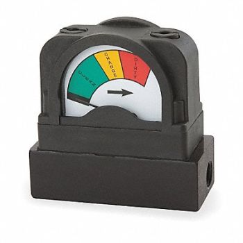 MIDWEST INSTRUMENT Pressure Indicator 0 to 5 psi, 3GVC2
