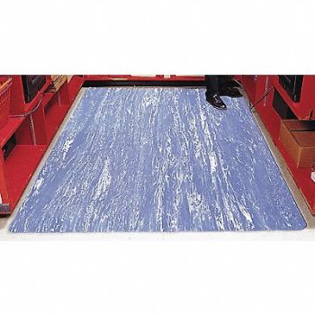 NOTRAX Antifatigue Runner Blue 3ft. x 12ft., 5MDK3