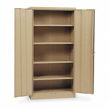 GRAINGER APPROVED Storage Cabinet 72 x36 x24 Tan 4Shlv, 1UFD8
