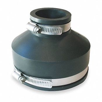 GRAINGER APPROVED Flexible Coupling PVC 4 in Overall Lg, 3HCY7