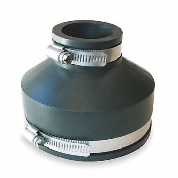 GRAINGER APPROVED Flexible Coupling PVC 6 x 2 in Pipe Size, 3HCZ4