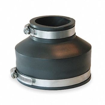 GRAINGER APPROVED Flexible Coupling PVC 8 x 4 in Pipe Size, 3HCZ9