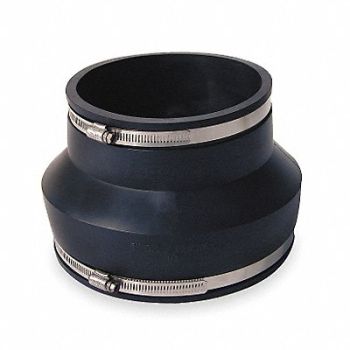 GRAINGER APPROVED Flexible Coupling PVC 8 x 6 in Pipe Size, 3HDA1