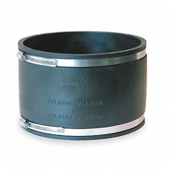 GRAINGER APPROVED Flexible Coupling PVC 8 in For Pipe Size, 3HDA2
