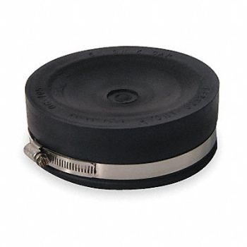GRAINGER APPROVED Round End Cap PVC 5 in For Pipe Size, 3HDA9