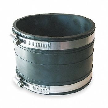 GRAINGER APPROVED Flexible Coupling PVC 4 in For Pipe Size, 3HDD1