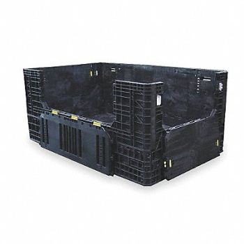 ORBIS Clps Bulk Ctr Black Solid 77 5/8 in, 3HFJ9