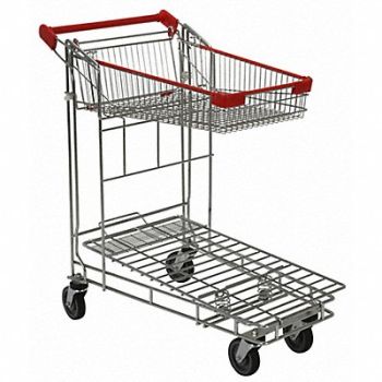 GRAINGER APPROVED Wire-Sided Platform Truck 36-7/16 in L, 3HGF7