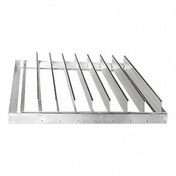 DAYTON Backdraft Damper Horizontal 62 Sq, 6WRK9