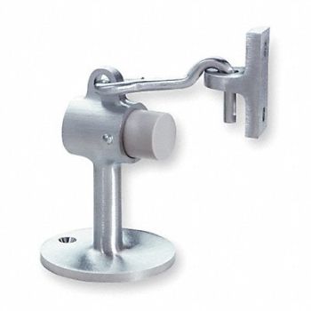 ROCKWOOD Hook-Style Door Holder 2-1/2In Stn Chrme, 3HHU1