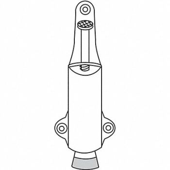 ROCKWOOD Plunger Door Holder Stn Brnze Cast Brass, 3HHV4