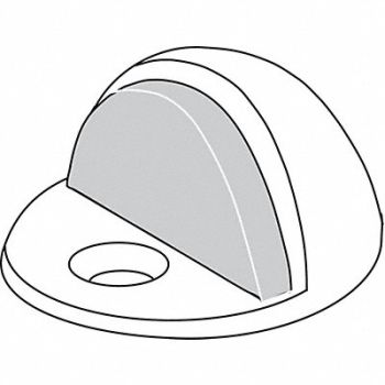 ROCKWOOD Dome Door Stop Floor Mount Satin Bronze, 3HHY2