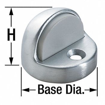 ROCKWOOD Dome Door Stop Floor Mount Satin Bronze, 3HHY3