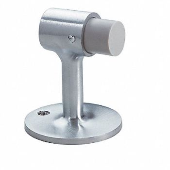 ROCKWOOD Rigid Door Stop Floor Mount Satin Chrome, 3HHZ3