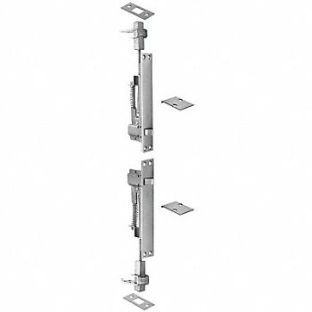 ROCKWOOD Automatic Flush Bolt Satin Chrome, 3HJD2