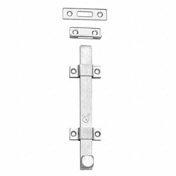 ROCKWOOD Surface Bolt Satin Chrome, 3HJD8