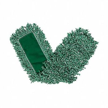 RUBBERMAID COMMERCIAL PRODUCTS Dust Mop Green Microfiber, 3HKE9