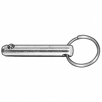 GRAINGER APPROVED Ring Pin Detent 1/2x2 In PK5, 3HLL4
